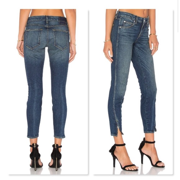 AMO Denim - AMO Twist Zip Slim Fit Mid Rise Denim Jeans size Women’s 27, NWT!